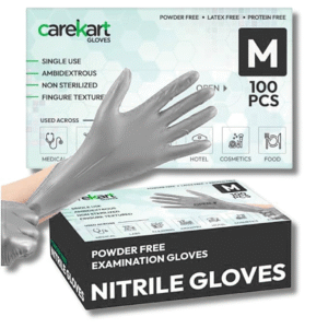 Carekart Latex Examination Gloves - Medium, Pack of 30